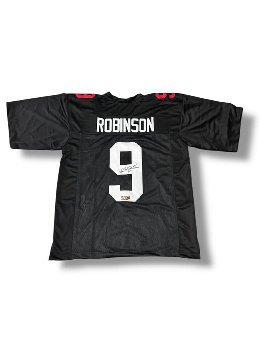 Ty Robinson #9 Signed Nebraska Cornhuskers Blackshirt Football Jersey Certified