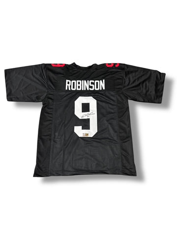 Ty Robinson #9 Signed Nebraska Cornhuskers Blackshirt Football Jersey Certified