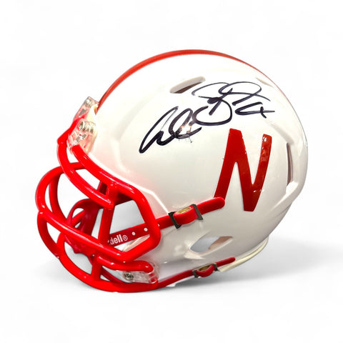 Alex Gordon #4 Nebraska Cornhusker Signed Husker Mini Helmet