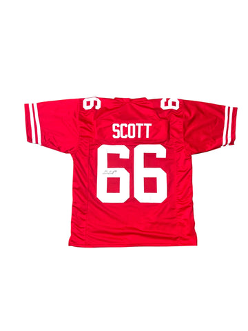 Ben Scott #66 Nebraska Cornhusker Football Custom Husker Jersey