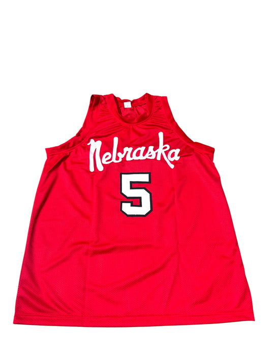 Bryce McGowens #5 Nebraska Cornhusker Basketball Custom Jersey