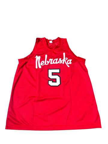 Bryce McGowens #5 Nebraska Cornhusker Basketball Custom Jersey