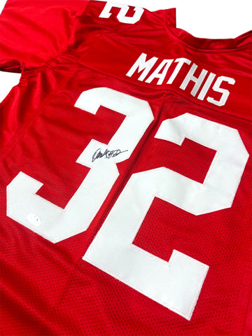 Ochaun Mathis # 32 Nebraska Cornhusker Custom Jersey PSA Certified