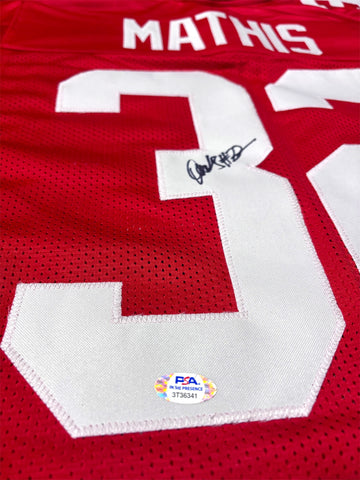 Ochaun Mathis # 32 Nebraska Cornhusker Custom Jersey PSA Certified
