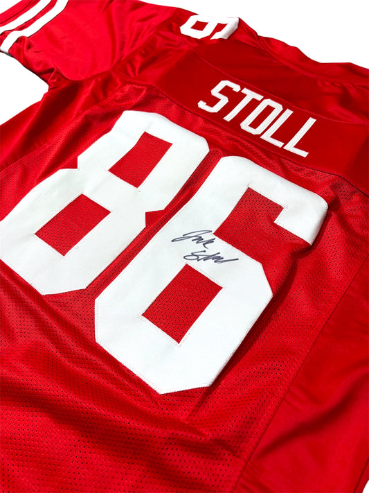 Jack Stoll #89 Nebraska Cornhusker Football Custom Husker Jersey PSA Certified