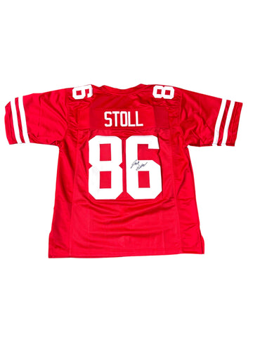 Jack Stoll #89 Nebraska Cornhusker Football Custom Husker Jersey PSA Certified