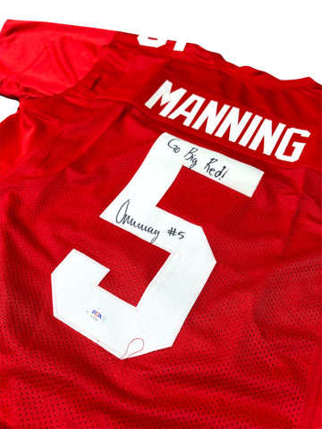 Omar Manning #5 Nebraska Cornhusker Signed Custom Jersey  PSA Certified