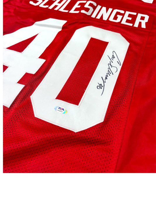 Cory Schlesinger #40  NEBRASKA CORNHUSKERS Custom Jersey PSA Certified