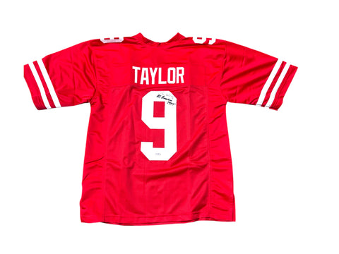 Steve Taylor #9 Nebraska Cornhusker Signed Custom Husker Jersey PSA Certified