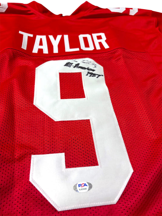 Steve Taylor #9 Nebraska Cornhusker Signed Custom Husker Jersey PSA Certified