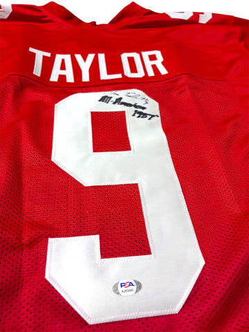 Steve Taylor #9 Nebraska Cornhusker Signed Custom Husker Jersey PSA Certified