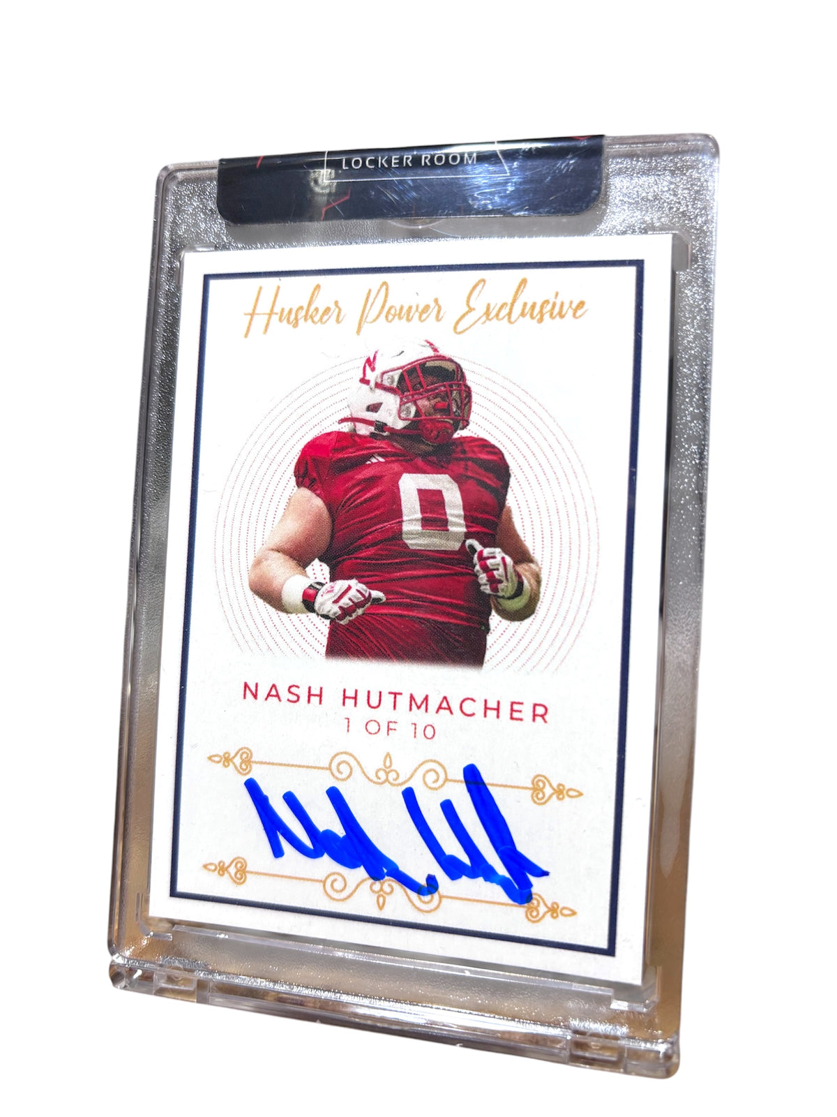 Nash Hutmacher #0 Nebraska Cornhusker Signed  Husker Football 1 of 10