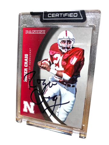 Roger Craig #21 Nebraska Cornhusker Football Signed Husker Panini Card Certified