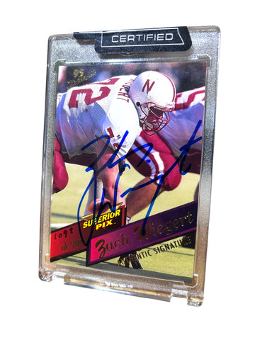 Zach Wiegert #72 Nebraska Cornhusker Football Signed Husker Card Certified