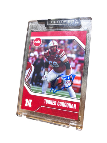 Turner Corcoran #69 Nebraska Cornhusker Football Signed Husker Card Certified