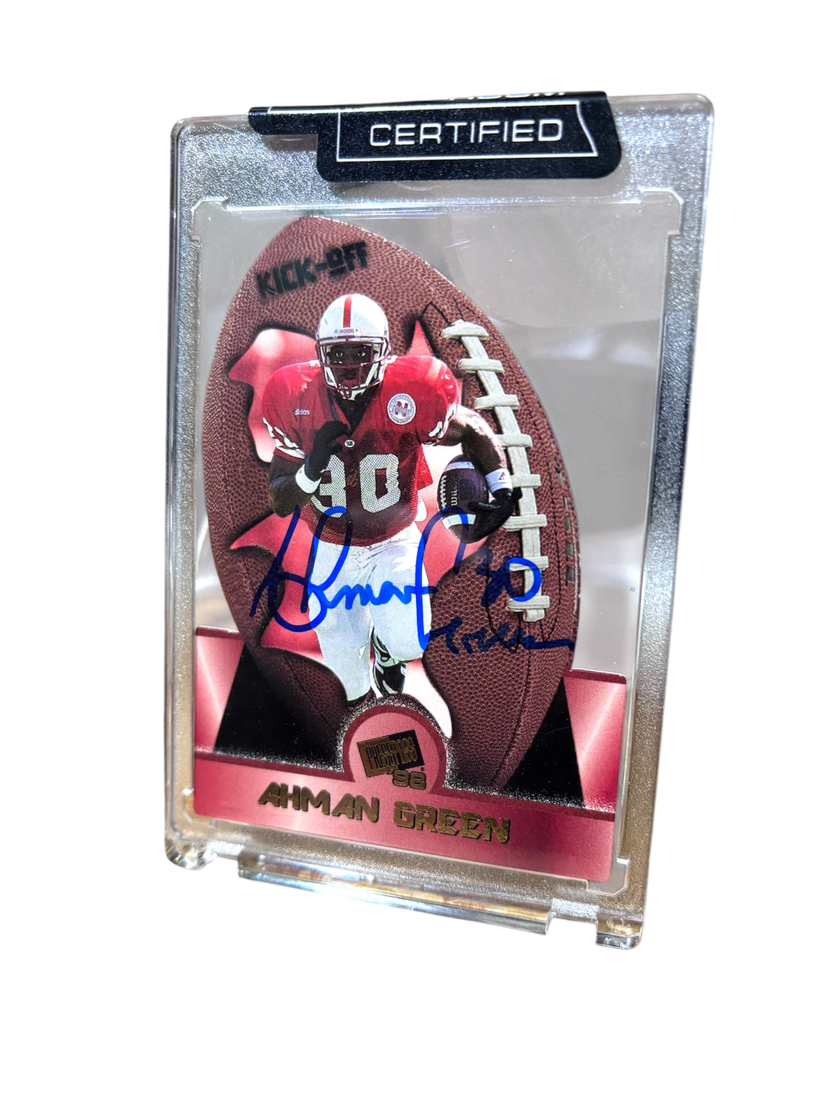 Ahman Green #30 Signed Nebraska Cornhusker Football Signed Husker Card Certified