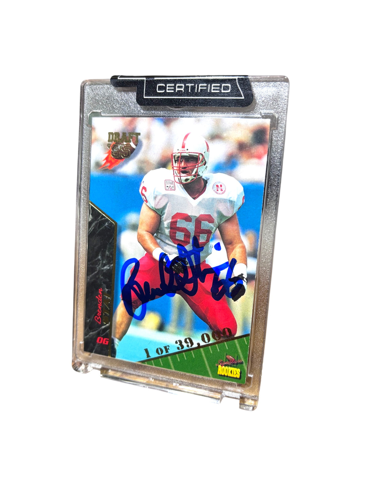 Brenden Stai #66 Nebraska Cornhusker Football Signed Husker Card