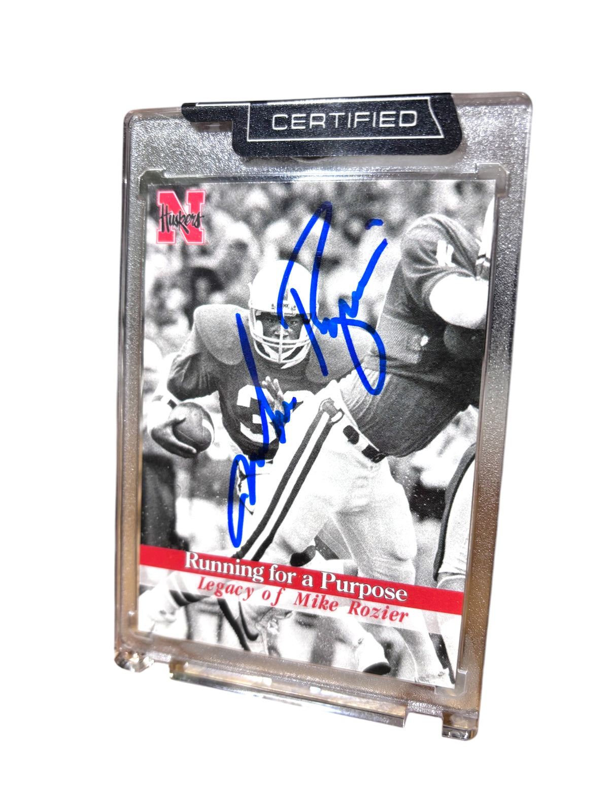 Mike Rozier #30 Nebraska Cornhusker Football Signed Husker Card Certified