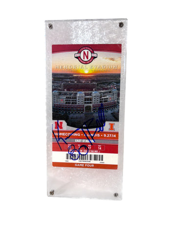Kenny Bell #80 Nebraska Cornhuskers Football Signed Certified Ticket Stub