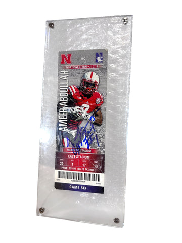 Jordan Westerkamp #1 Nebraska Cornhusker Football Signed Ticket Stub Rare