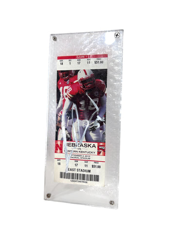 Lavonte David #4 Nebraska Cornhusker Football Signed Debut Ticket Stub Certified