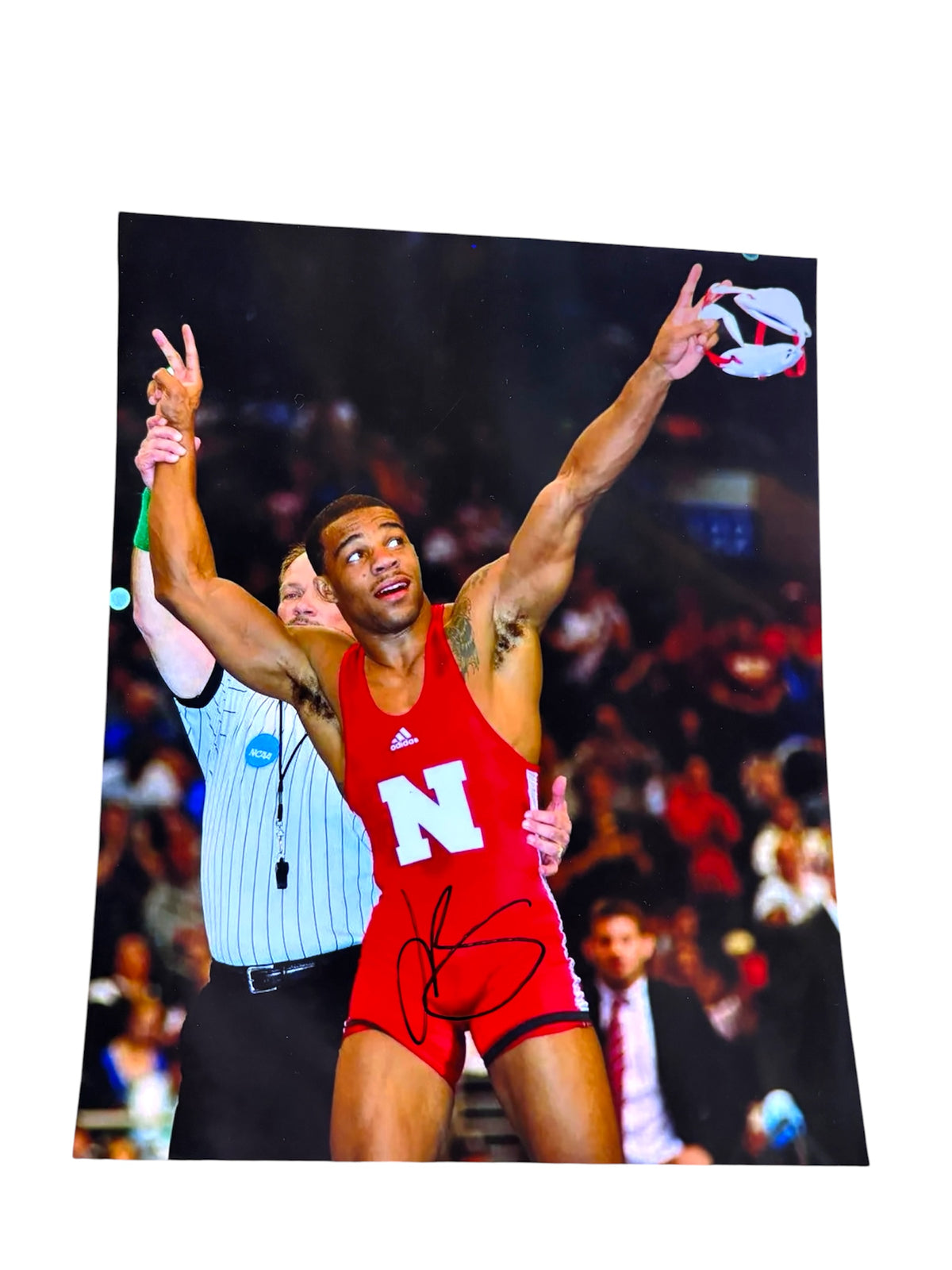 Jordan Burroughs Nebraska Cornhusker Wrestling World Athlete Certified Husker 8x10 Photo
