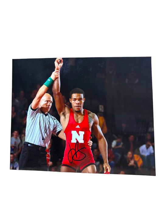 Jordan Burroughs Nebraska Cornhusker Wrestling World Athlete Certified Husker 8x10 Photo