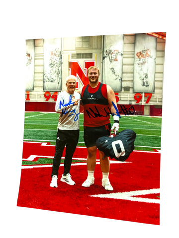 Mark Manning & Nash Hutmacher Nebraska Cornhuskers Wrestling Signed Husker 8x10
