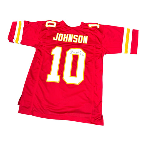 Emmett Johnson #10 Kansas City Chiefs Custom NFL Signed Jersey