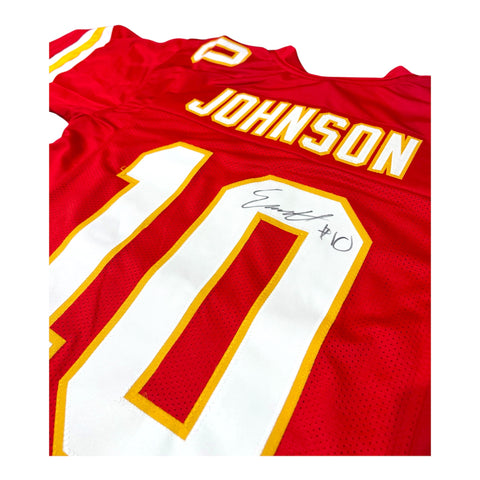 Emmett Johnson #10 Kansas City Chiefs Custom NFL Signed Jersey