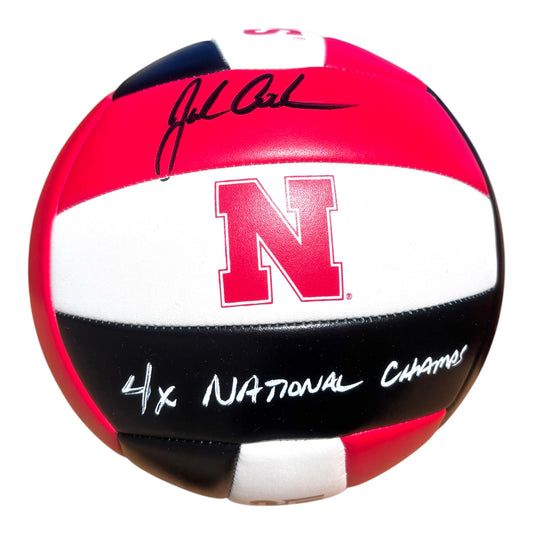 John Cook Nebraska Volleyball Signed Dream Big 4x National Champs