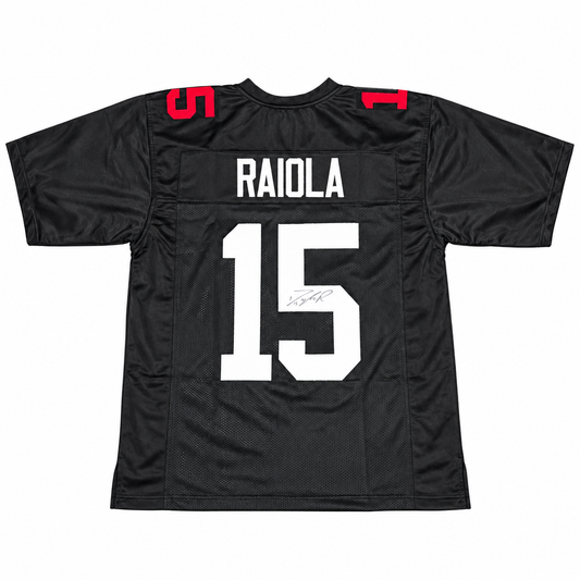 Dylan Raiola #15 Nebraska Cornhusker Signed Football Jersey — cleaned and straightened product photo