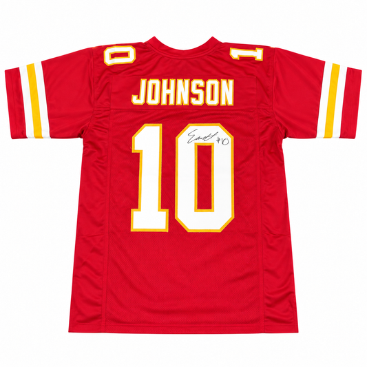 Emmett Johnson #10 Kansas City Chiefs Custom NFL Signed Jersey