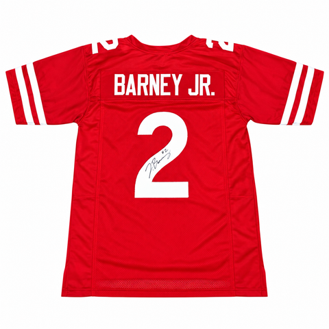 Jacory Barney Jr. Autographed Nebraska Cornhuskers #2 Custom Husker Jersey 2026