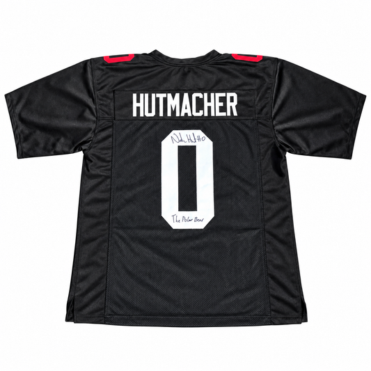 Nash Hutmacher #0 Nebraska Cornhuskers football Signed BlackShirts Jersey