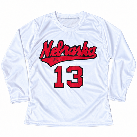 Merritt Beason #13 Nebraska Cornhusker Volleyball Signed Custom Jersey — full jersey on white