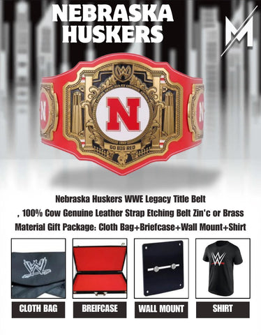 2026 Nebraska Huskers Volleyball WWE Legacy Title Belt HARPER MURRAY