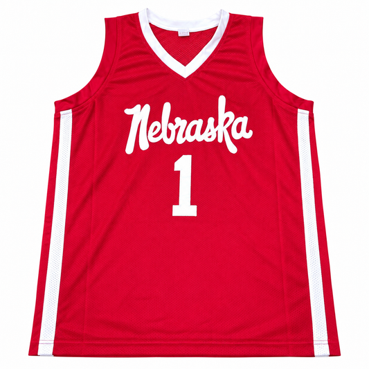 Sam Hoiberg #1 Nebraska Cornhusker Basketball Signed Custom Husker Jersey